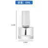 Botellas de Esmalte de Uñas de Vidrio en Varias Especificaciones y Formas, Redondas y Cuadradas, Botellas con Aplicador de Pincel para Aceite de 5 ml, Botellas Reutilizables para Cosméticos