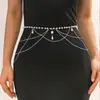 Amazon Cadena de Cintura Dorada para Mujer Cadena Corporal Impermeable para Vientre Cadena de Cintura Ajustable Sexy para Playa Accesorio de Moda Sexy