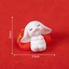 Micro Paisagem Criativa Fofa Lingote Ano Novo Coelho Boneca Animal Acessórios de Decoração Carro Mesa Pequenos Ornamentos