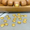 Novo conjunto de cinco peças de liga metálica zakiram de alta retenção de cor para acessórios de brincadeira de texto DIY