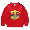 Sudadera Nueva de Bombero Sam para Niños Camiseta de Manga Larga para Niños Camiseta Básica de Cuello Redondo para Niños