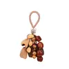 Kit de Materiales para Carrillón de Viento de Cáscara de Fruta Natural DIY Campana Hecha a Mano Colgante Creativo para Bolsa Regalo Accesorios de Sanación del Bosque