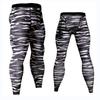Pantalones deportivos ajustados, elásticos y recortados para hombre, con estampado multicolor, para correr, moda europea y americana, XY931