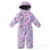 Novo Macacão de Esqui Infantil Transfronteiriço Macacão Meninas Espessado Quente Macacão de Esqui Estampado Inverno Jaqueta Infantil Acolchoada de Algodão