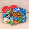 Adesivos de geladeira de Xiamen Adesivos de geladeira da cidade Lembranças turísticas Adesivos de geladeira Wenchuang Adesivos magnéticos estéreo