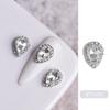 Broca de unha Internet Celebridade Explosiva Diamante Jóias Cor Mágica AB Liga Diamante Luz Luxo Super Flash Gota D'água Broca Quadrada Decoração de Unhas