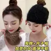 Nueva Banda de Pelo Tejida Cálida de Otoño e Invierno Accesorios para el Cabello de Terciopelo de Ardilla Diadema de Borde Ancho Protección para los Oídos Banda de Pelo Cálida Gorro Cortavientos