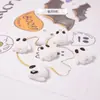 Cuentas Esmaltadas Lindas de Dibujos Animados para Halloween Joyería de Fantasma Esmaltado Accesorios Divertidos de Calabaza y Murciélago Esmaltados para Manualidades