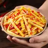Tiras de Broto de Bambu Picantes para Acompanhar Refeições, Pontas de Broto de Bambu Secas Azedas e Picantes, Petiscos Crocantes de Broto de Bambu Prontos para Comer, Conservas Apetitosas, Acompanhamento para Refeições, Mostarda em Conserva