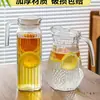 Jarra de Agua Fría de Vidrio, Resistente a Altas Temperaturas, Tetera de Gran Capacidad, Vaso de Agua Fría para el Hogar, Recipiente para Agua Hirviendo, Jarra para Jugos, Jarra