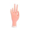 Manicure modelo de mão de silicone modelo de mão falsa modelo de mão para prática de unha falsa molde de mão para prática de iniciantes mão direita dobrável mão pequena