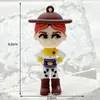 Llavero Colgante de Juguete Toy Story Figura Anime Toy Story Caja Sorpresa Buzz Lightyear Woody Oficial de Policía