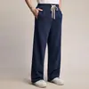 Pantalones de chándal rectos para hombre de peso pesado de 380g, para primavera/otoño, casuales, versátiles y unisex