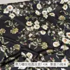 Tela Satinada Elástica de Seda de Morera Estampado Floral Tela Cero Tela para Vestido Cheongsam