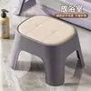 Taburete de plástico engrosado para uso doméstico, adecuado para sala de estar, mesa de centro, apilable, baño, baño de bebé, taburete antideslizante, silla para cambiarse los zapatos