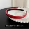 Diadema de Cuero Rojo para Mujer, Estilo de Alta Gama, Diadema de Corona Alta para Uso Diario, Pasador para Otoño e Invierno, Año Nuevo, Realza el Cutis