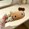 Laço de Gato Transparente Fofo Clipe Floral Tchau Tchau Clipe Lateral Feminino Clipe para Franja Doce Versátil Acessórios de Cabelo Adorno de Cabeça