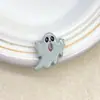 Serie de Caricaturas Lindas de Acrílico Cuentas con Agujero Recto de Fantasma Pintado Cadena para Teléfono Móvil Colgante Accesorios de Joyería