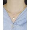 590 Estilo coreano INS nicho diseño de lujo ligero versátil amor textura de fritilaria collar plata esterlina S925 cadena clavicular femenina