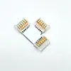 Lámpara SMD de 6 Pines con Conector RGBWW Sin Soldadura Cable de Conexión Sin Área Oscura Conector de Hebilla de Cristal de 12 mm
