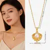 Collar de Concha de Perla Estilo Japonés Coreano Versátil Lujo Ligero Estilo Océano Colgante Simple Accesorios de Vacaciones en la Playa Mujer Verano