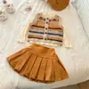 Ropa de Otoño para Niña Pequeña 2026 Nuevo Estilo Casual Súper Linda Chaleco de Punto para Bebé Niña Ropa de Moda Infantil Tendencia