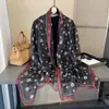 Primavera y Verano Nuevo Hilo Yourou Bufanda Cachemira Tamaño Grande Toalla de Playa Estampada Viaje Protector Solar Bufanda de Seda Transfronteriza en stock