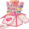 Mariposa de Colores 3D Caja Creativa Pop-Up 3D Tarjeta de Felicitación Día de San Valentín Día de la Madre Día del Maestro Cumpleaños Deseo