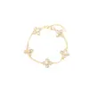 Pulsera Nueva y de Moda de Cuatro Hojas con Microincrustaciones de Lujo para Mujer, Moda Coreana y Japonesa, Popular entre Influencers, Joyería de Alta Gama