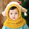 Mono infantil con forma de cachorro para invierno, capa para bebé, chal cálido, bufanda versión coreana