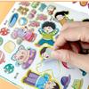 Livro de Jogos de Adesivos de Iluminação Matemática Infantil Adesivos Montessori Livros Didáticos para Jardim de Infância 3-6 Anos 5 Brinquedos Educacionais para Bebês