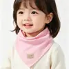 Bandana de Algodón Sarga para Perro Mascota Estilo de Atar Babero Infantil Bufanda para Cabeza de Bebé Empaquetado Individualmente