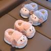 Nuevas Pantuflas de Algodón 2025 para Niños y Niñas, Lindas para Niños y Bebés, Bolsas Cálidas para el Hogar con Suela Gruesa y Felpa Antideslizante
