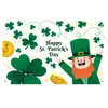 Calle Transfronteriza. Banner de Fondo del Día de San Patricio Personalizado Tema de Fiesta Irlandesa Atmósfera Escena Diseño