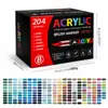 Bolsa de Regalo con Amplia Gama de Colores, Juego de Marcadores Acrílicos Líquidos Directos, 408 Colores, Series de Colores Cálidos y Fríos, Plumas de Dibujo Artístico Profesionales