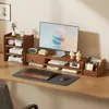 Soporte Elevador Base para Monitor de Computadora de Escritorio Soporte de Escritorio Estación de Trabajo de Escritorio de Oficina Estante de Almacenamiento con Cajón de Escritorio