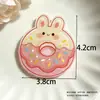 Acessórios de Presilha de Cabelo de Acrílico de Rosquinha de Desenho Animado Fofos Feitos à Mão DIY Pequenos Acessórios de Prendedor de Nariz Presilhas de Cabelo Acessórios para Capa de Celular