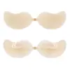 Almofadas de Silicone para Seios Cruzadas em Formato de Manga para Mulheres, Push-Up, Invisíveis, Antiderrapantes, Antissuor, Sutiã Ultrafino para o Verão, Adequado para Vestidos de Noiva e Camisolas