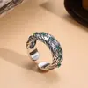 Anillo Nuevo 2025 Apertura Anillo Joyería Antigua Retro Anillo de Moda Tendencia