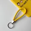 Chaveiro de corda de couro trançado com detalhes chaveiro de casal chaveiro de carro pequeno presente chaveiro colorido atacado