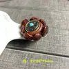 Pau-rosa Sândalo Mantra de Seis Palavras Sinal de Mão Giratório Lótus DIY Joia Pulseira Madeira Versátil Portátil