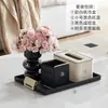 Decoración de Caja de Pañuelos de Alta Gama para Mesa de Café de Sala de Estar, Portapañuelos con un Toque de Lujo, Caja de Pañuelos Estilo Lujo Ligero Color Crema