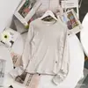 Lulu Bling Mismo Estilo para Mujer Ajustado Transpirable Secado Rápido con Bolsillo Camiseta de Manga Larga para Correr Deportes Fitness Yoga