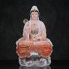 Sakyamuni Buda Imitación Jade Blanco Guanyin Bodhisattva Adoración Doméstica Adornos de Estatua de Buda Guanyin