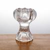 Portavelas Alto de Cristal con Forma de Flor de Loto Portavelas de Mantequilla para Lámpara de Buda Lámpara Eterna Portavelas de Lámpara de Buda Lámpara de Aceite Portavelas