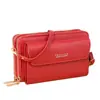 Bolsa Popular para Celular 2026 Novo Modelo Bolsa para Celular com Três Zíperes Carteira Longa para Mulheres Carteira de Grande Capacidade Bolsa Transversal