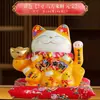 Adornos de Gato de la Suerte Ondulante al por Mayor, Gato de la Suerte Eléctrico Tamaño Grande, Cajero de Tienda, Regalo de Inauguración de Casa, Automático