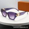 Moda Gafas de Sol de Estilo Europeo y Americano Modernas de Gama Alta con Diseño Único para Fiestas de Pesca, Aspecto Natural, Versátiles para Adelgazar el Rostro