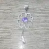 Joyería Minimalista de Moda con Circonita al por Mayor Collar Coreano de Moda de Cuatro Hojas para Mujer Colgante de Manzana Colgante Único Cadena para Clavícula de Copo de Nieve