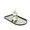 Tapete de Silicone para Café Balcão de Bar Antiderrapante à Prova de Vazamentos Borda Elevada Protege a Máquina de Café Casa Drenante Fácil de Limpar